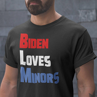 BLM Biden Loves Minors T-shirt - V-neck - Biden Likes Minors Shirt - Anti Joe Biden Shirt