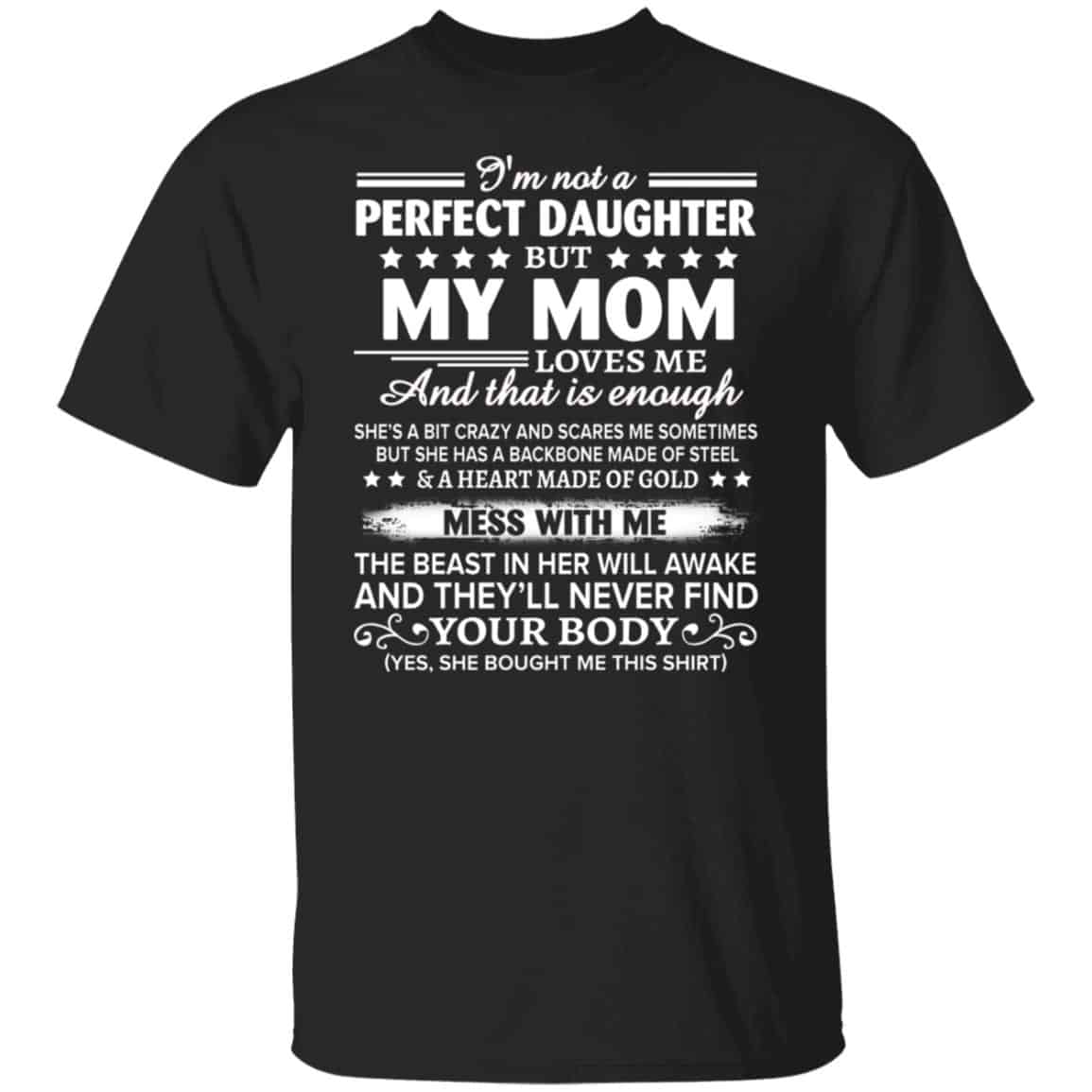 My Mom Shirt, Black, Unisex T-Shirt