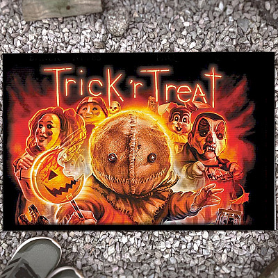 Sam Trick 'r Treat Entrance Indoor Outdoor Doormat - Indoor Outdoor Decorative Doormat