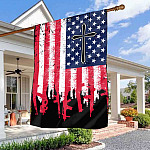 5HV. Army Flag (side 1) House Flag Mockup 3