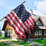 5HV. Army Flag (side 1) House Flag Mockup 5