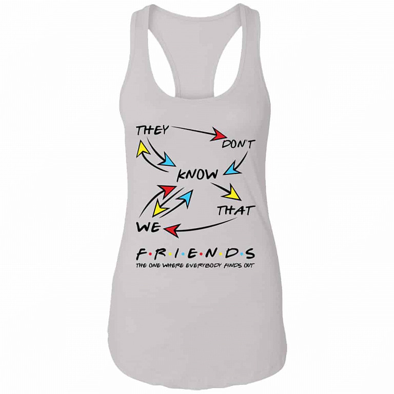 friend tank, White, Ladies Racerback Tank