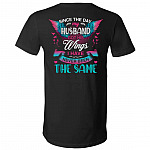 Since The Day My HusbanV-Neck, Black, V-Neck T-Shirt