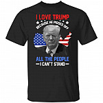 I Love Trump Because He Pisses Shirt, Black, Unisex T-Shirt