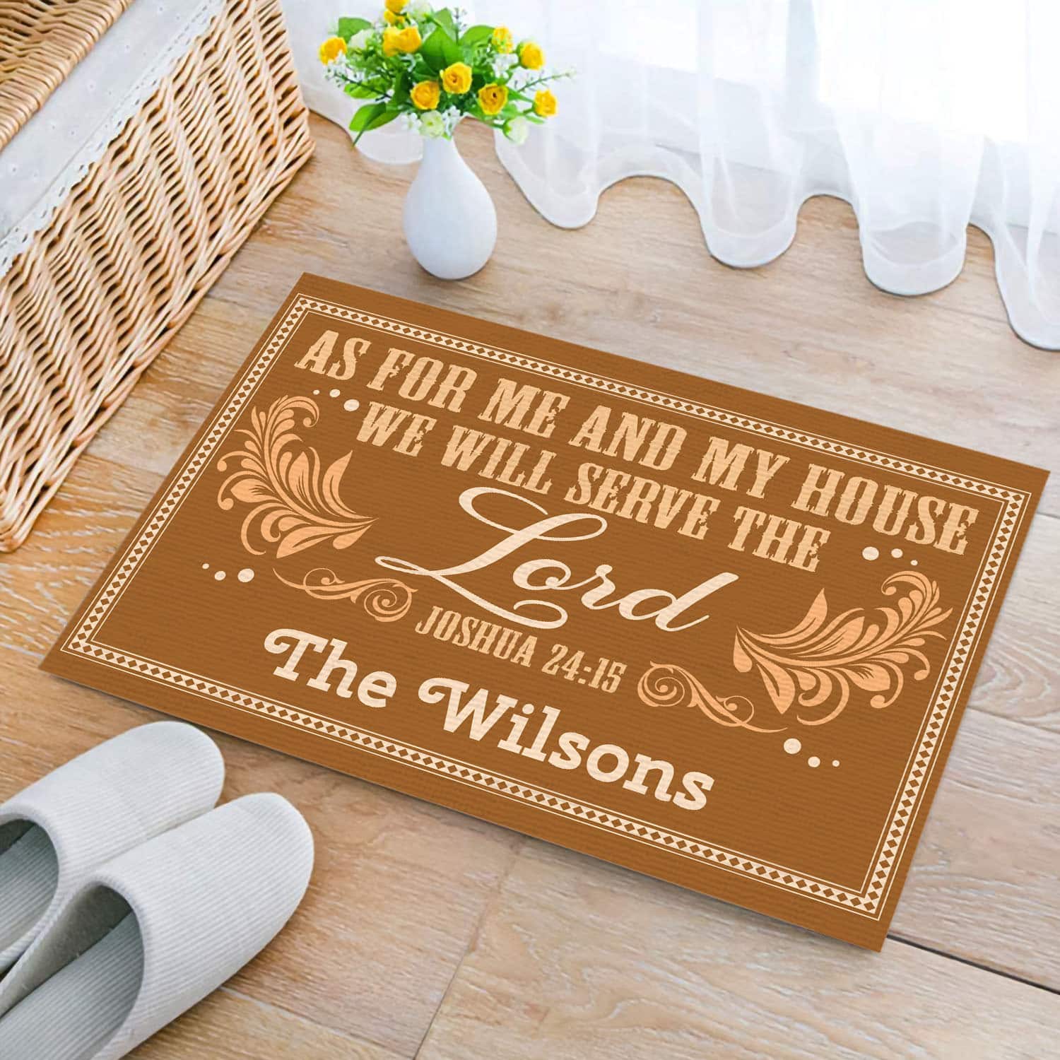 57 HG. As For Me (Sample Design) Doormat mockup 2
