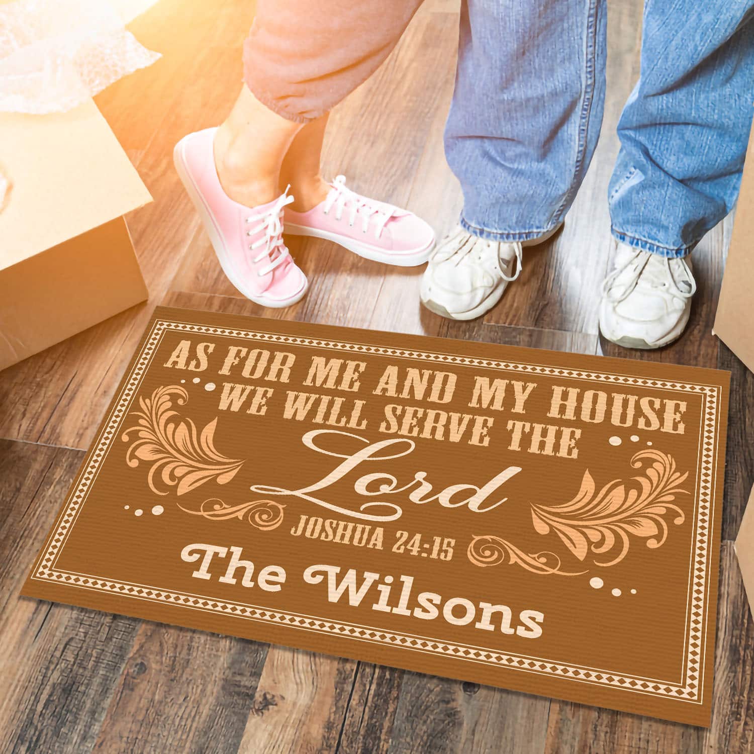 57 HG. As For Me (Sample Design) Doormat mockup 6