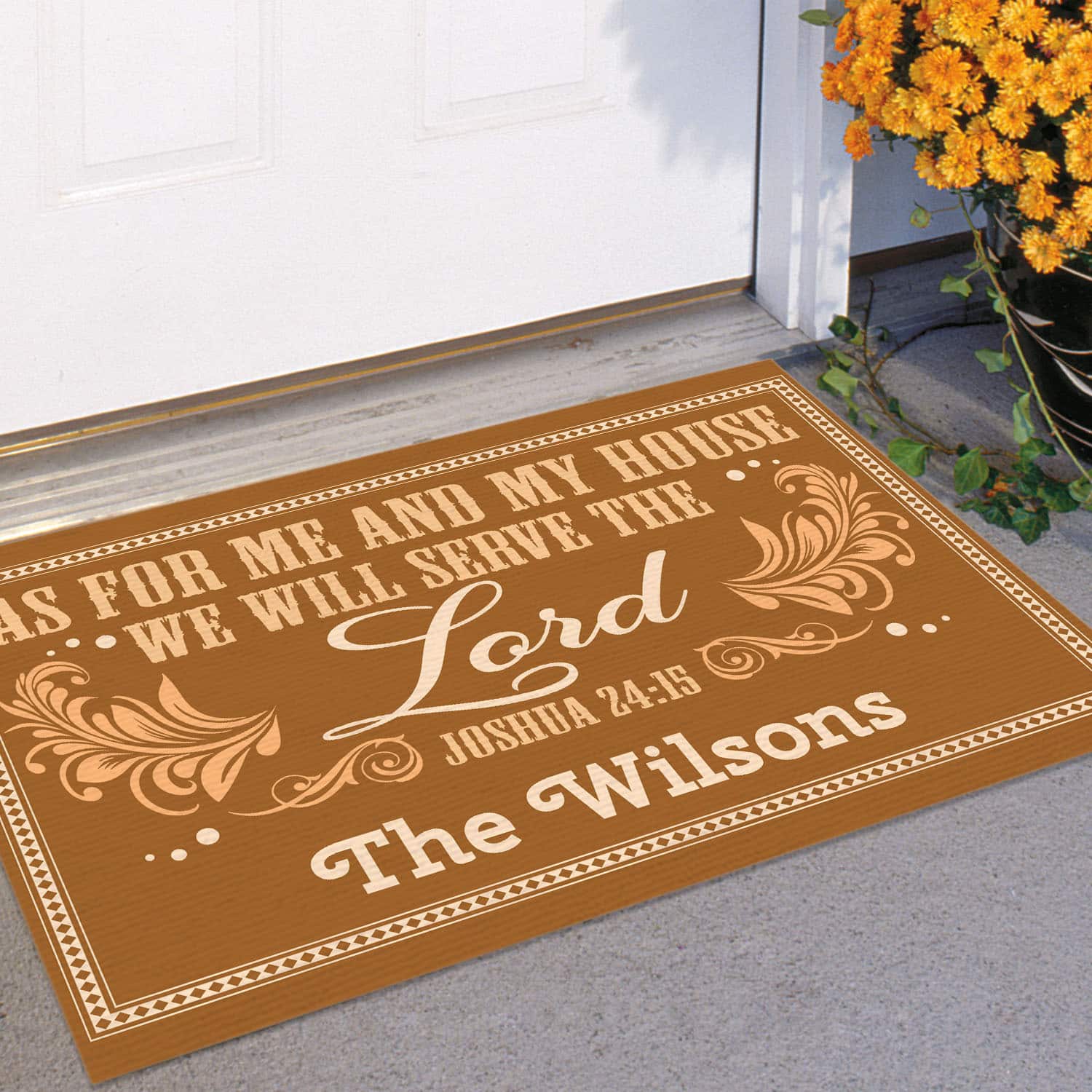 57 HG. As For Me (Sample Design) Doormat mockup 11