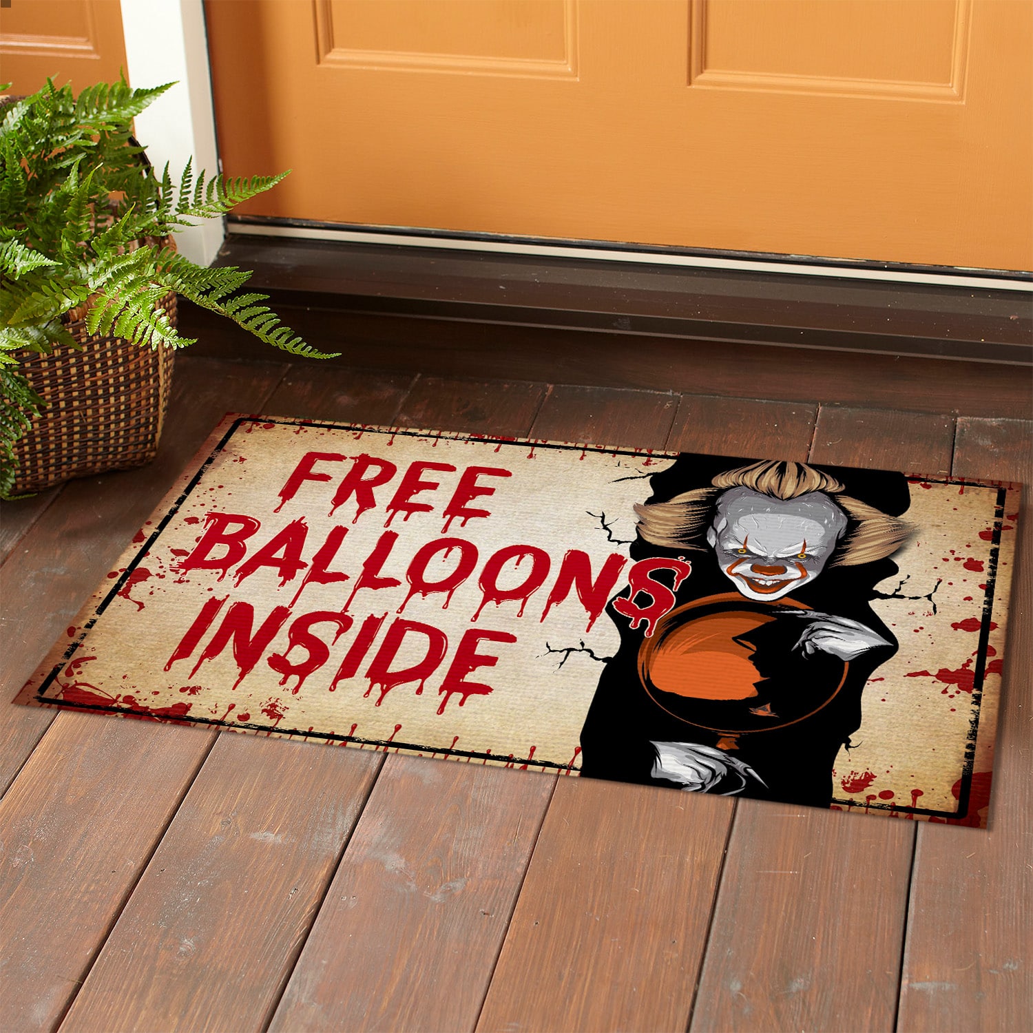 5LV. Free Balloons Inside (6) Doormat mockup 1