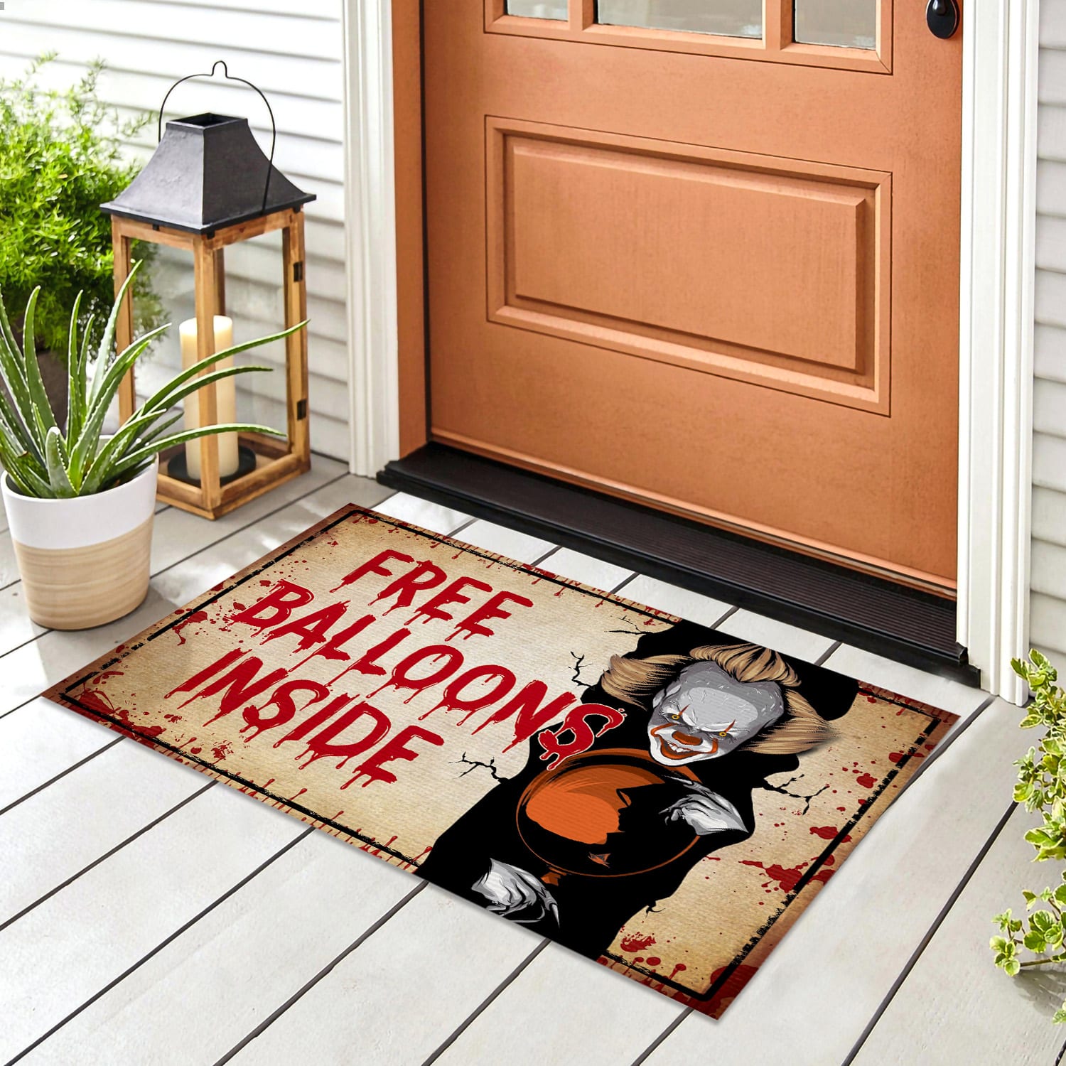 5LV. Free Balloons Inside (6) Doormat mockup 8