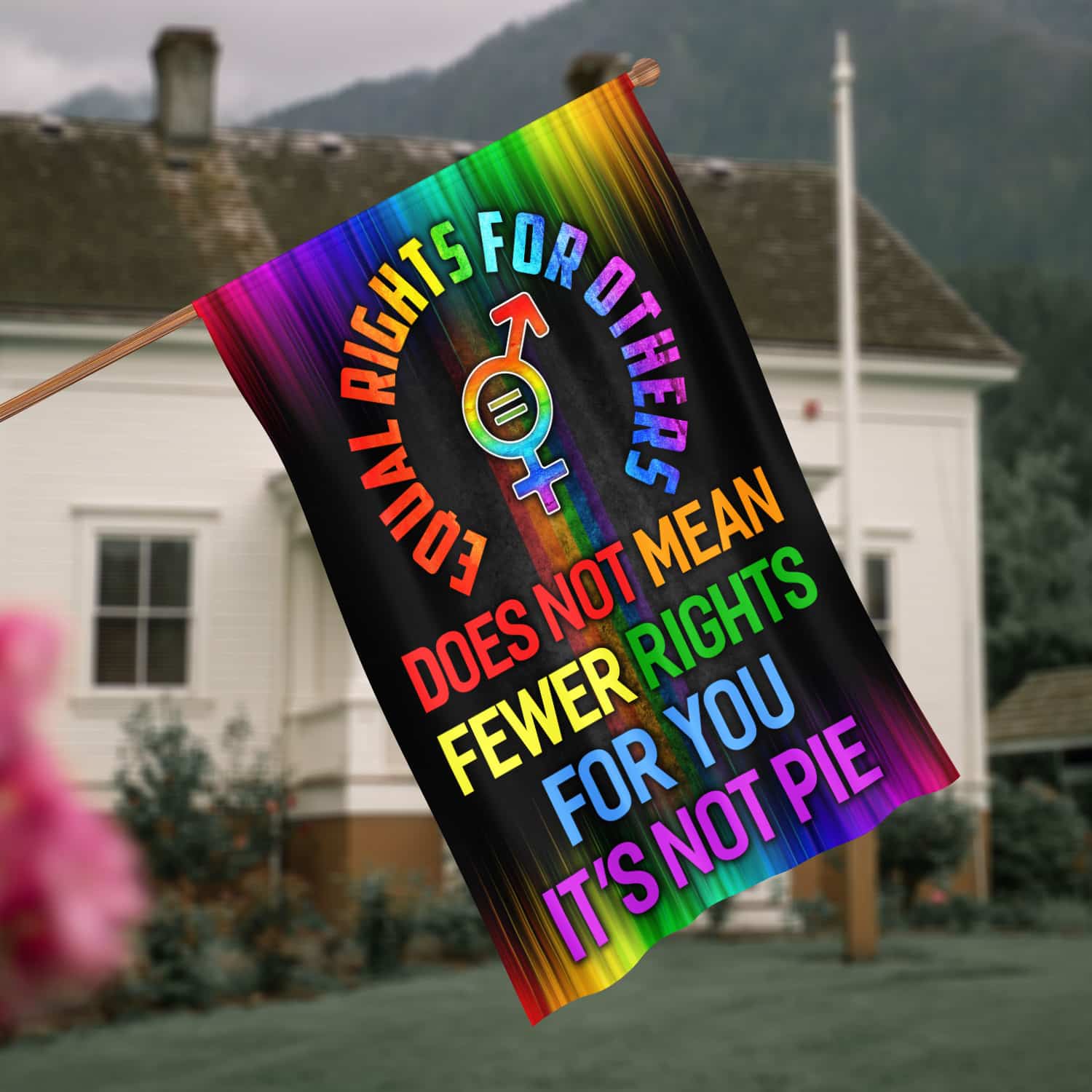 30x40 House Flag Mockup 4