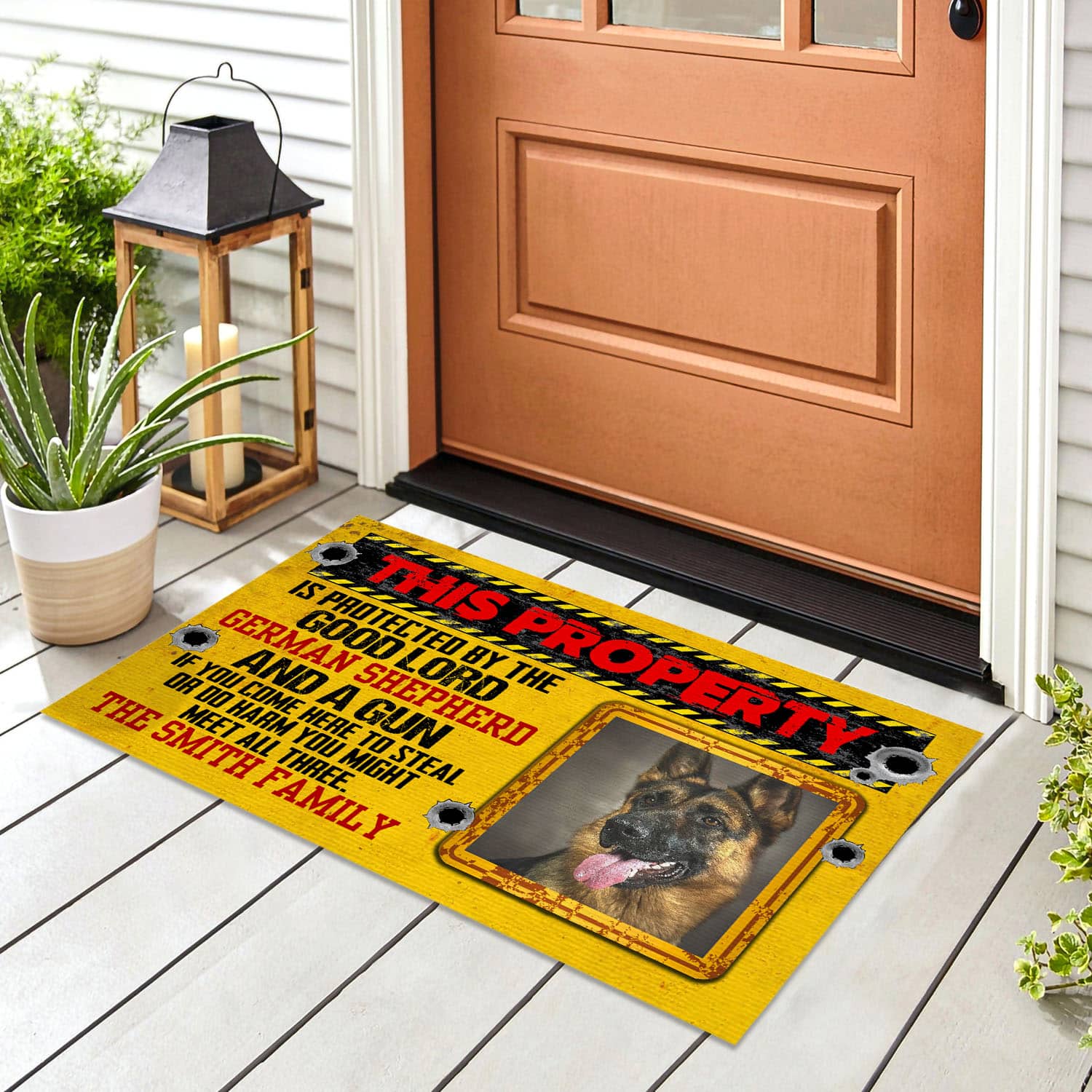 9VT. This Property Is Protected(Sample Design) Doormat mockup 8
