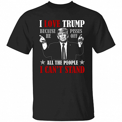 i Love Trump Shirt, Black, Unisex T-Shirt