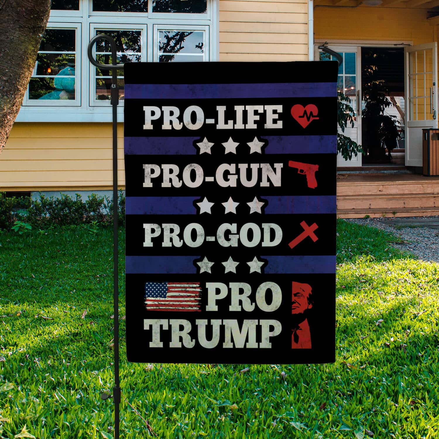 5TM. Pro Trump 30x40 Garden Flag Mockup 3