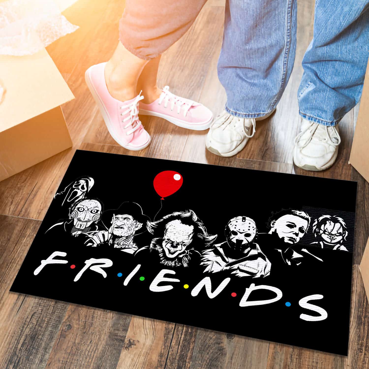 Friends Horror Doormat mockup 6
