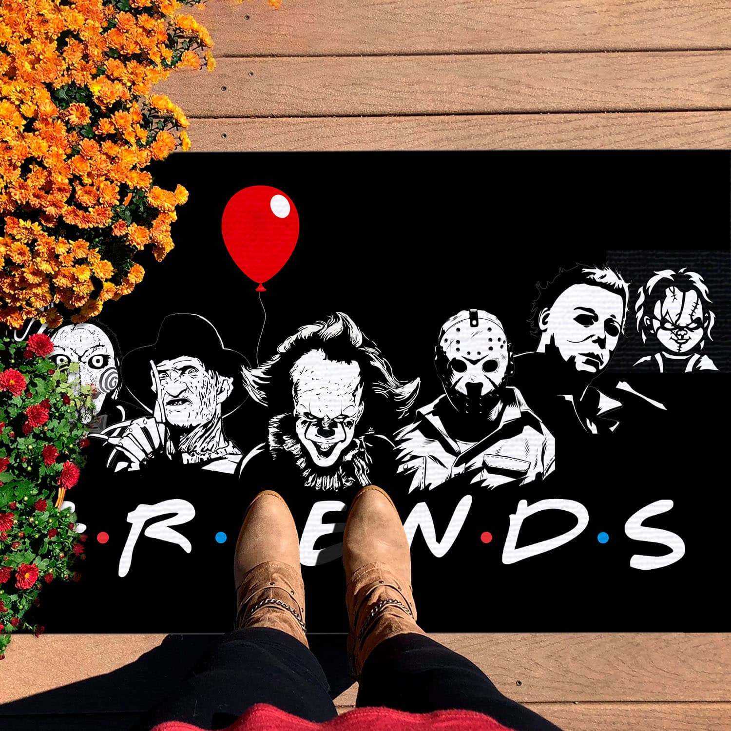 Friends Horror Doormat mockup 7