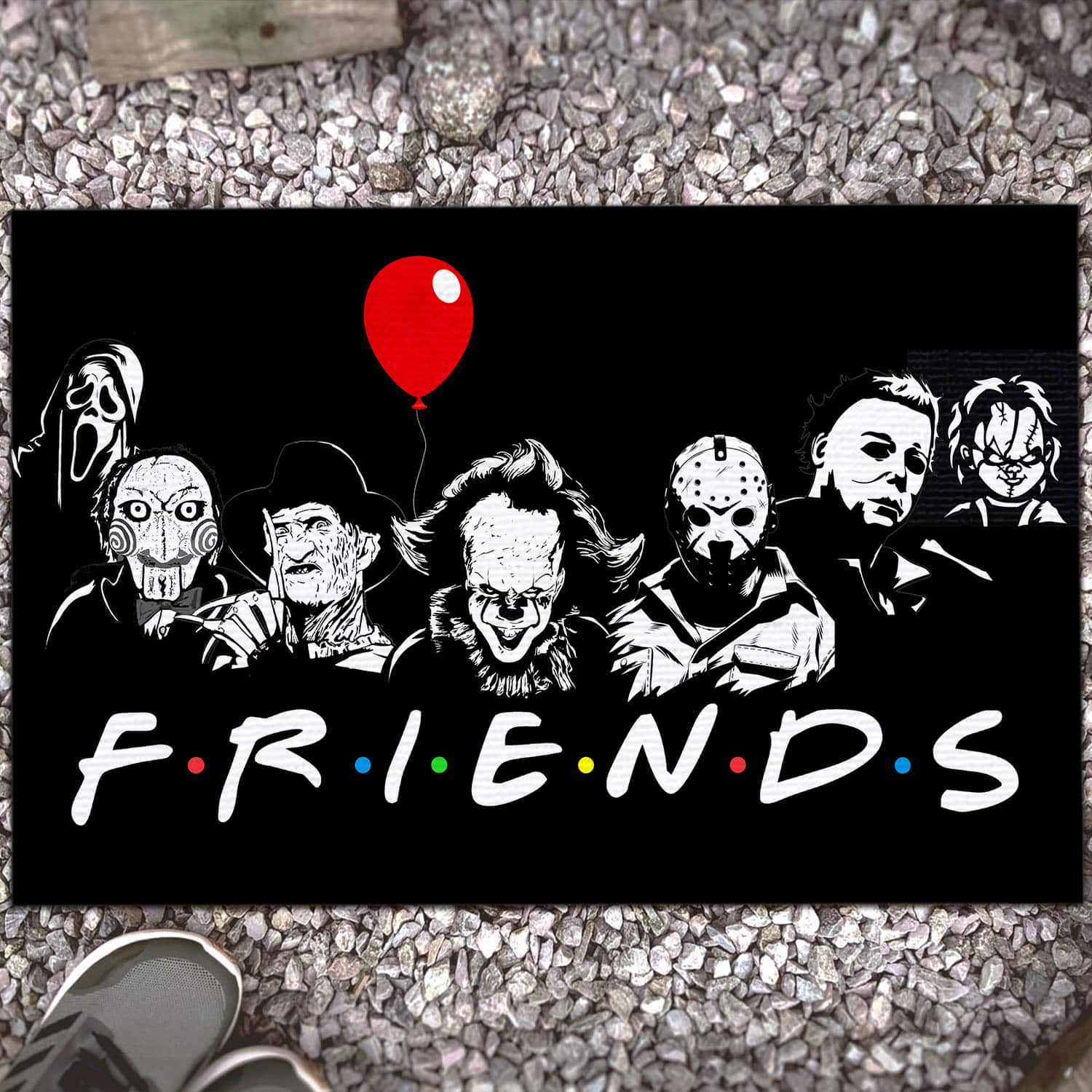 Friends Horror Doormat Mockup 13