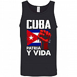 Patria Y Vida Viva Cuba Libre, Black, Unisex Tank Top