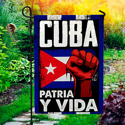 Free Cuba Flag Patria Y Vida Viva Cuba Libre Garden Flag - House Flag - Wall Flag