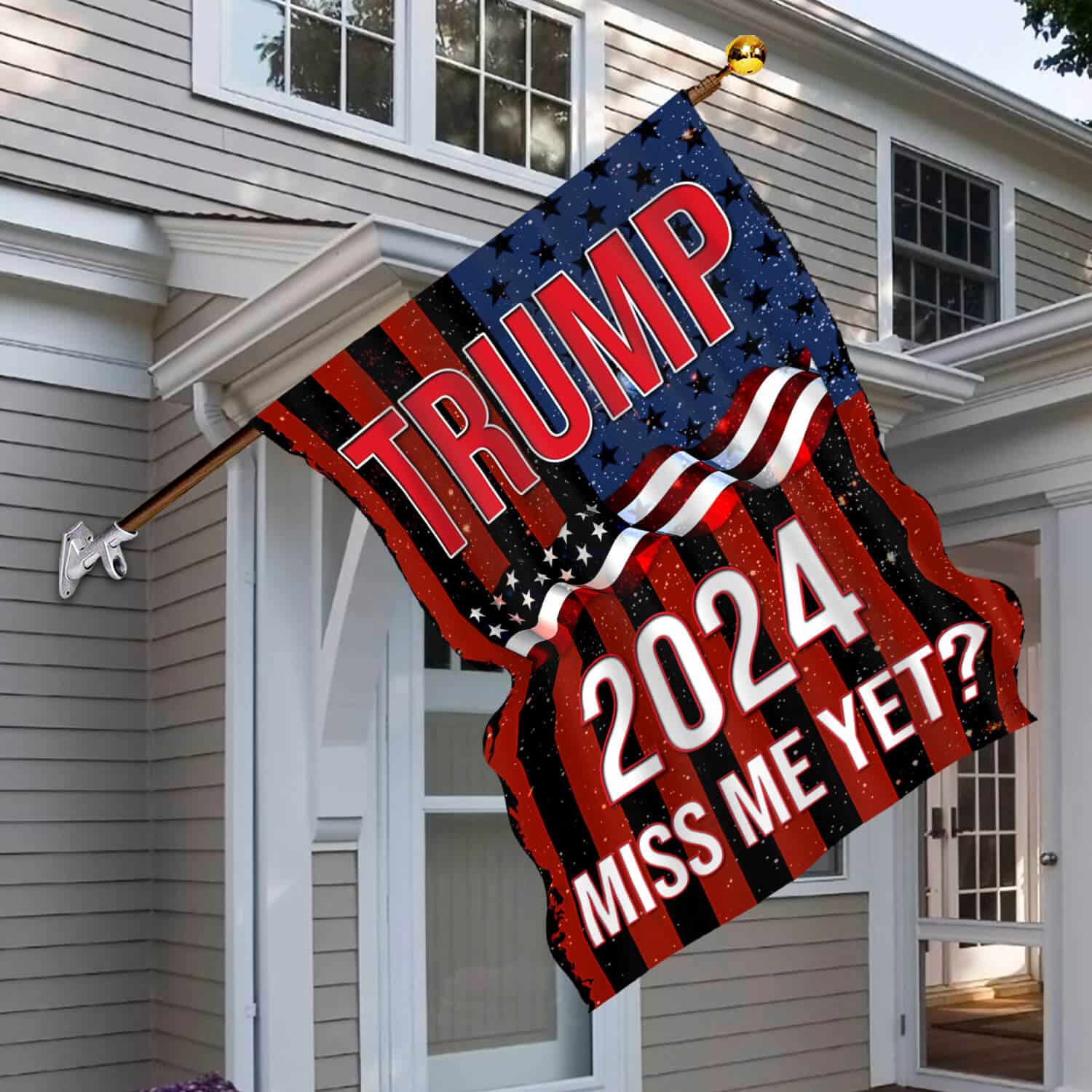 7TM. Miss Me Yet_1 30x40 House Flag Mockup 6