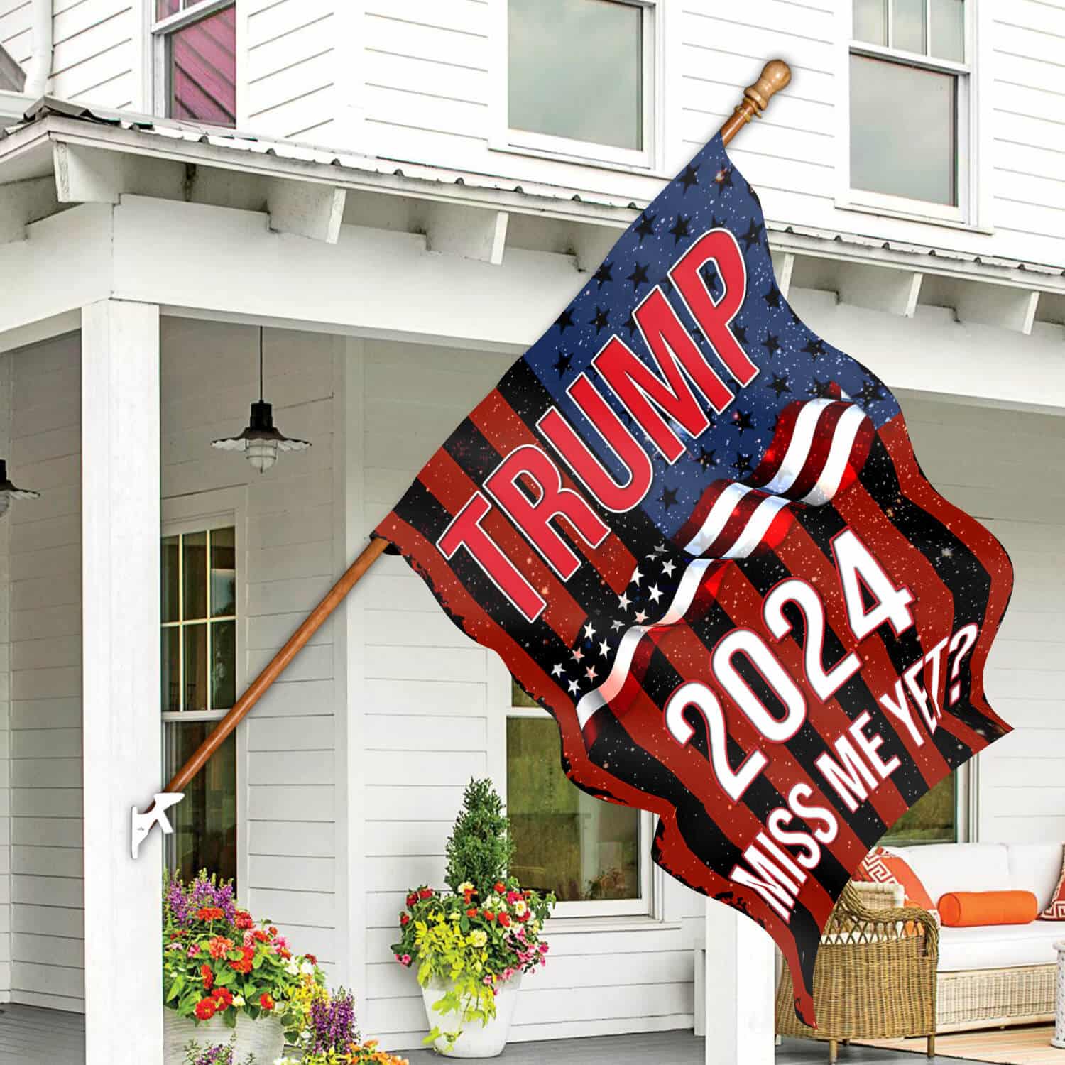 7TM. Miss Me Yet_1 30x40 House Flag Mockup 7