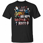 I Just Want To Cuddle And, Black, Unisex T-Shirt