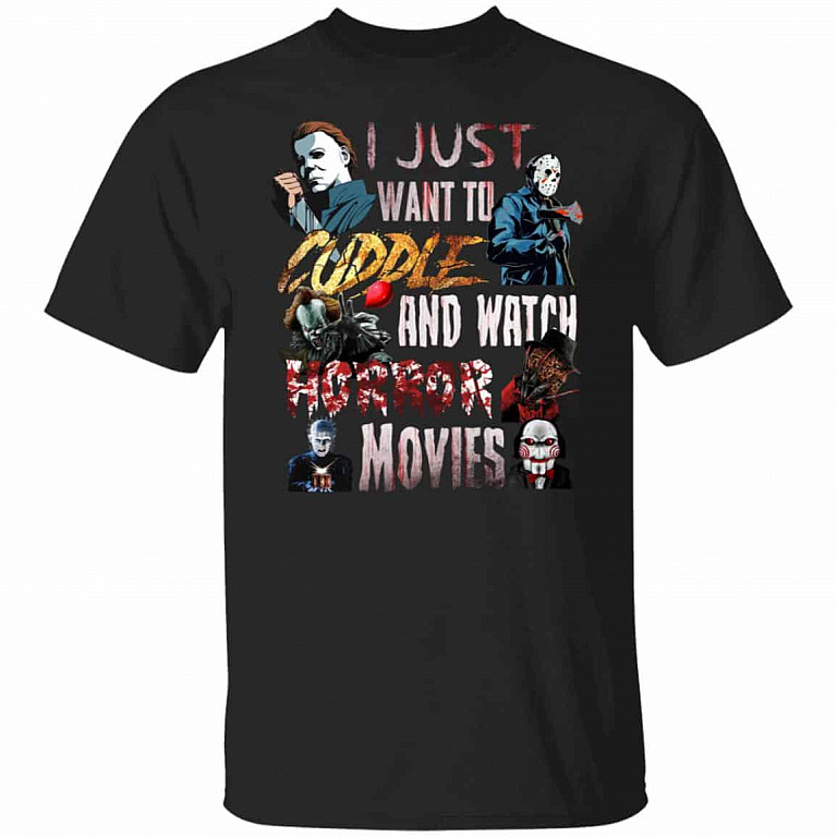 I Just Want To Cuddle And, Black, Unisex T-Shirt