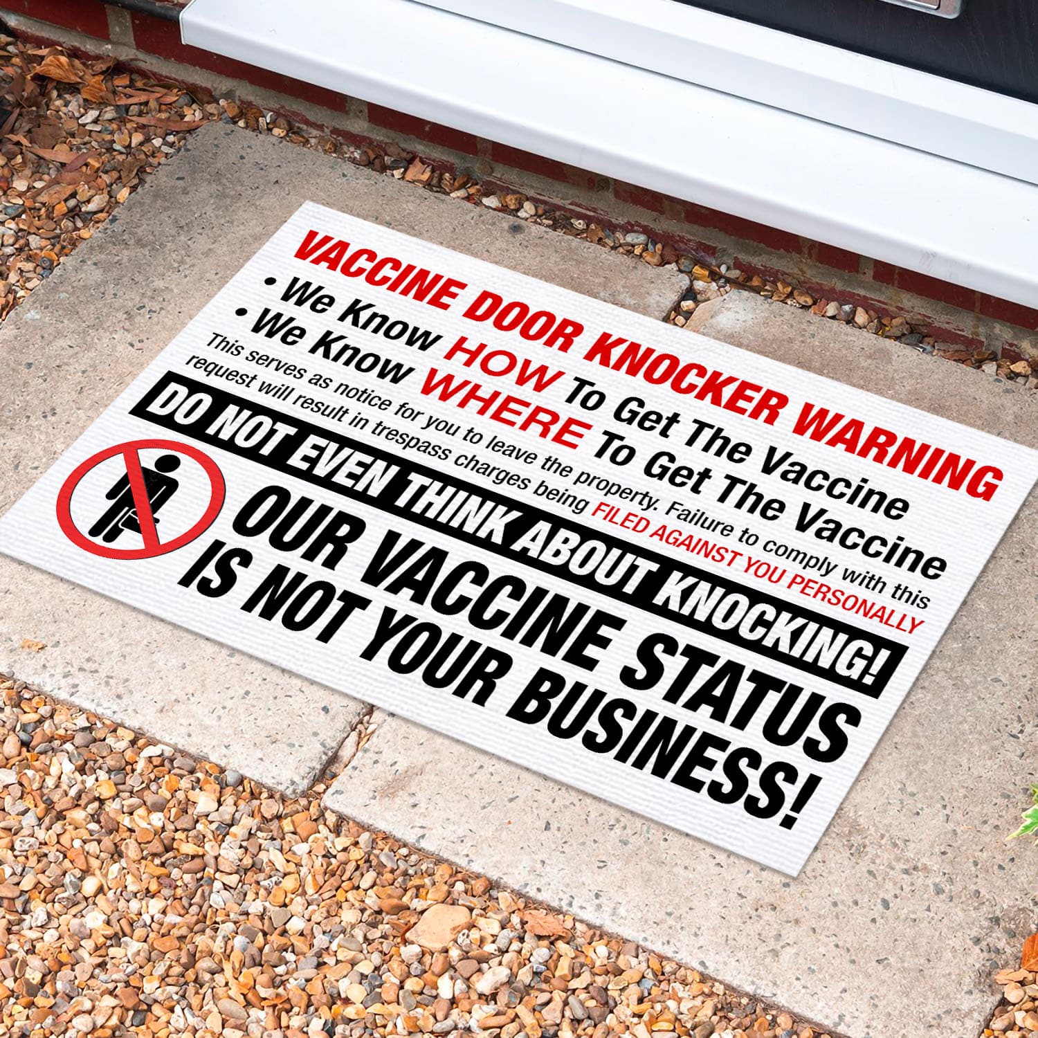 2O. Vaccine Door Doormat Mockup 10