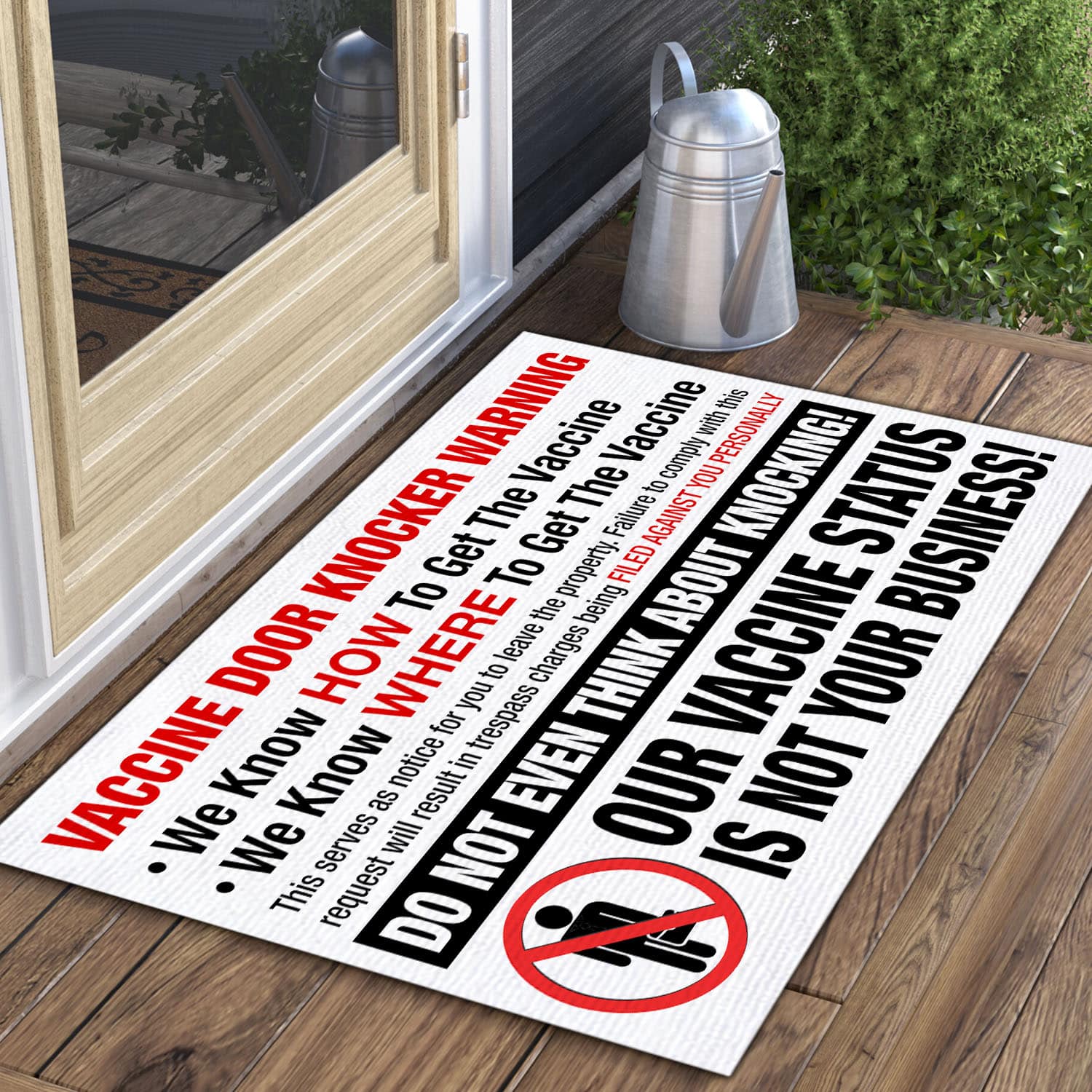 2O. Vaccine Door Doormat Mockup 3