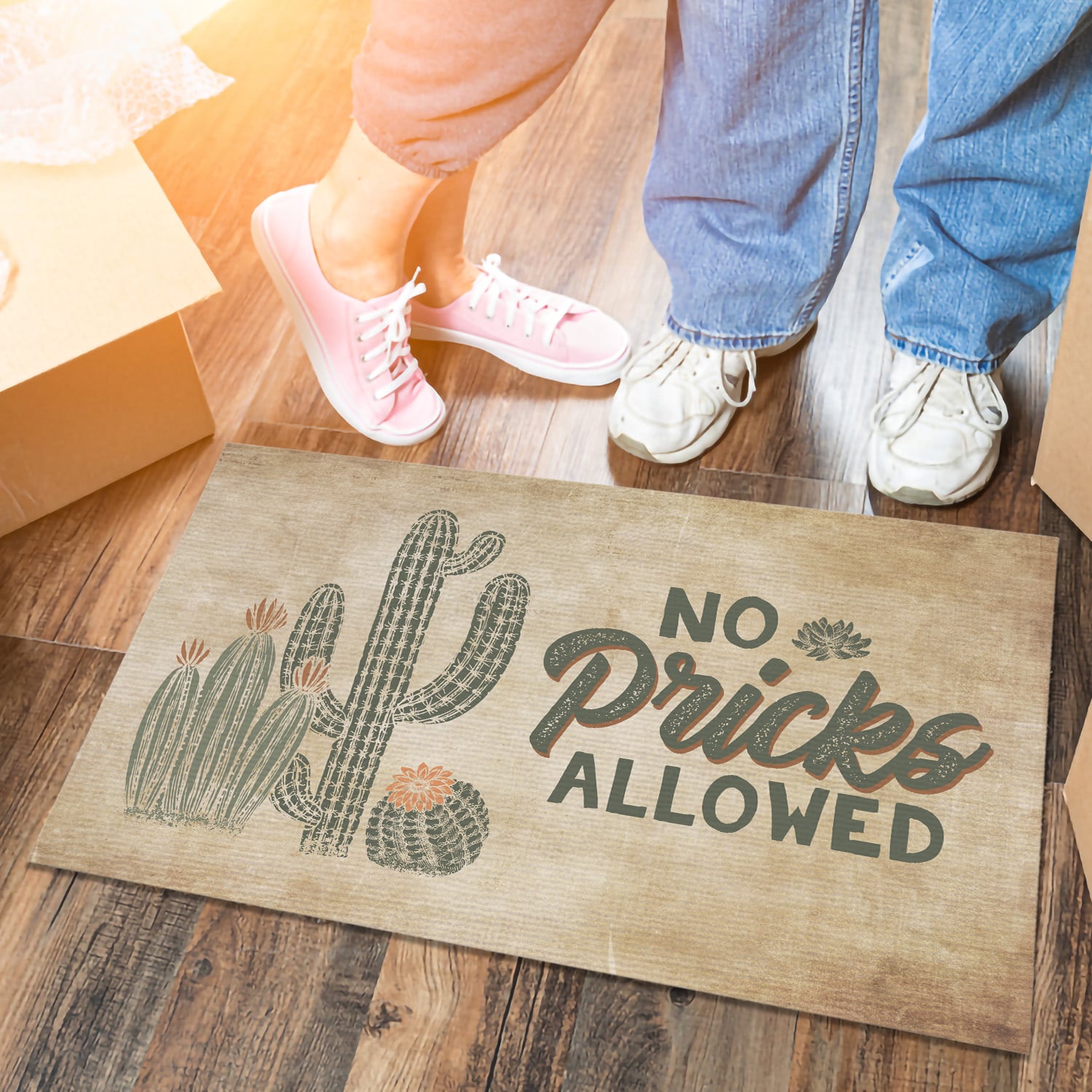 7MH. No Pricks Allowed Doormat mockup 6