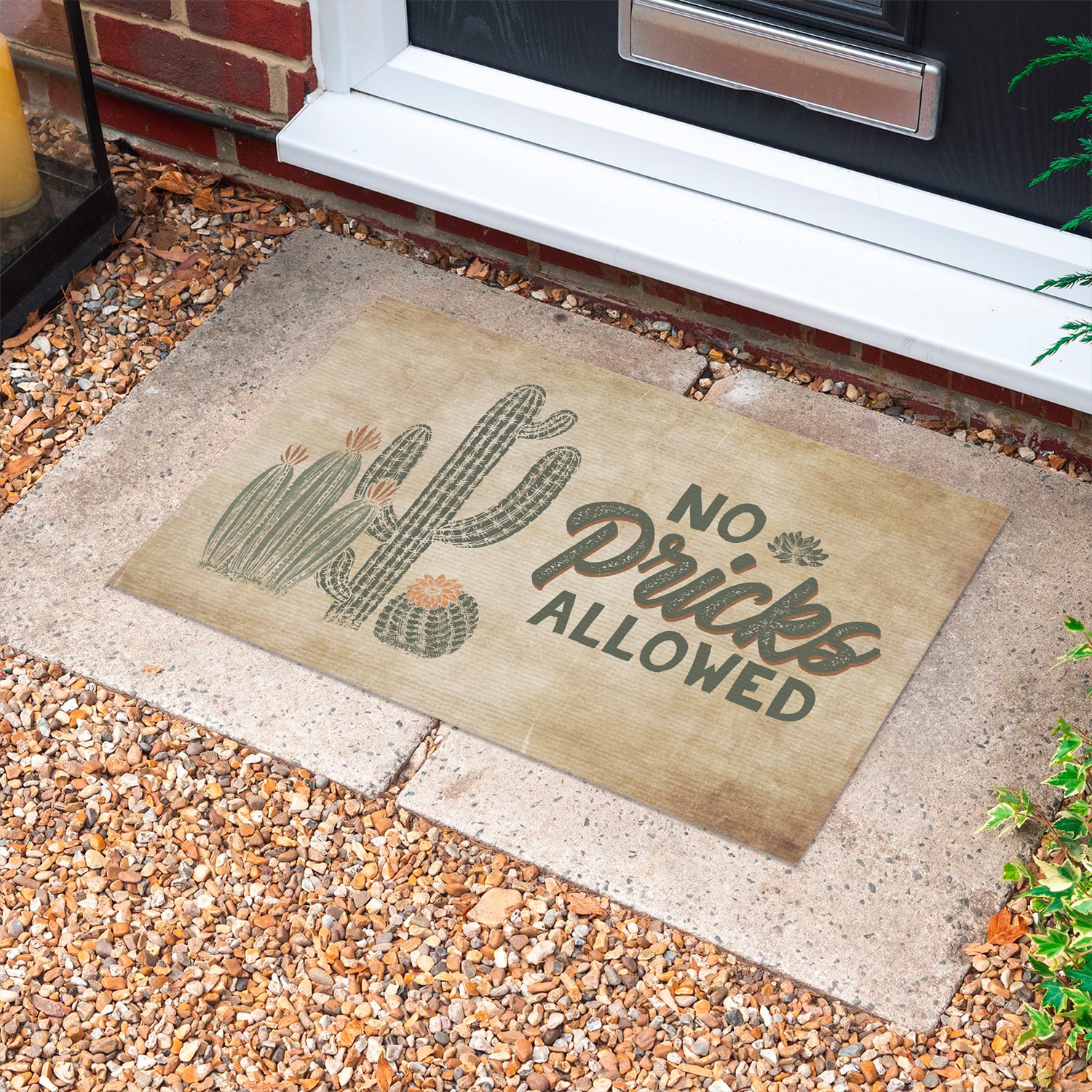 7MH. No Pricks Allowed Doormat mockup 10