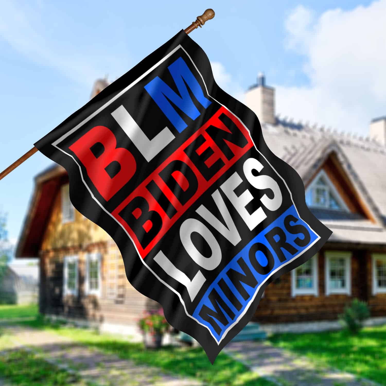 30x40 House Flag Mockup 5