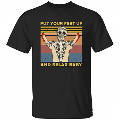 feet, Black, Unisex T-Shirt