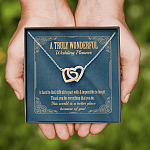 A Wonderful Wedding Planner Is Hard To Find Interlocking Hearts Pendant Necklace - Wedding Coordinator Gifts