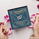 A Wonderful Wedding Planner Is Hard To Find Interlocking Hearts Pendant Necklace - Wedding Coordinator Gifts