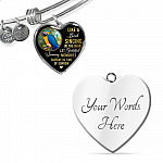 Personalized Parrot Photo Like A Bird Singing In The Rain Heart Pendant Necklace - Memorial Pet Custom Photo Gift