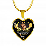Personalized Photo It Broke Our Hearts To Lose You Heart Pendant Necklace - Memorial Pet Custom Photo Gift