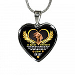 Personalized Photo It Broke Our Hearts To Lose You Heart Pendant Necklace - Memorial Pet Custom Photo Gift