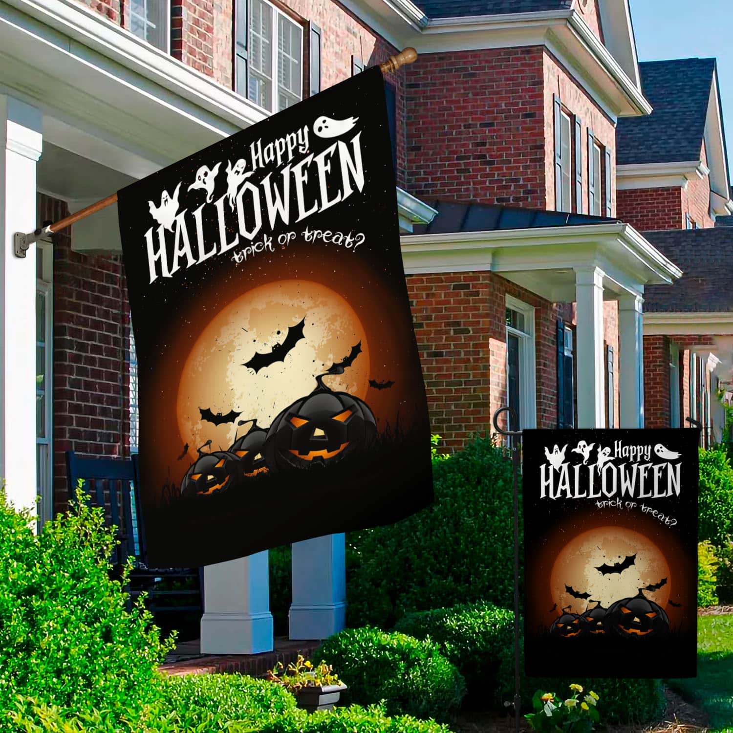 1O. Happy Halloween 30x40 Garden & House Mockup 2