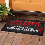7LV. Welcome Lets Talk About-A(3) Doormat mockup 1
