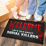7LV. Welcome Lets Talk About-A(3) Doormat mockup 6