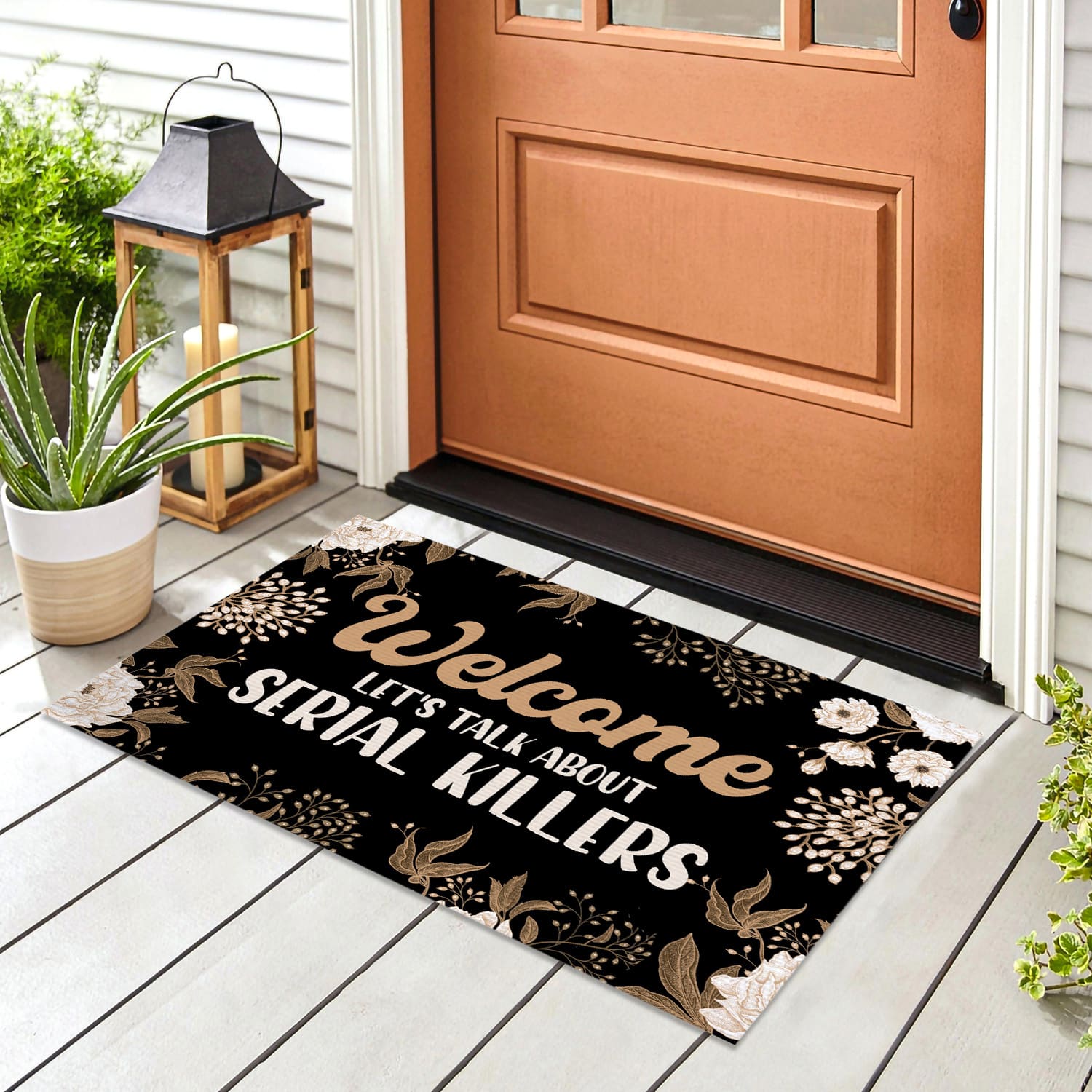 7LV. Welcome Lets Talk About-B(3) Doormat mockup 8