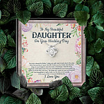 To My Beautiful Daughter On Your Wedding Day You Are A Beautiful Bride Love Knot Necklace