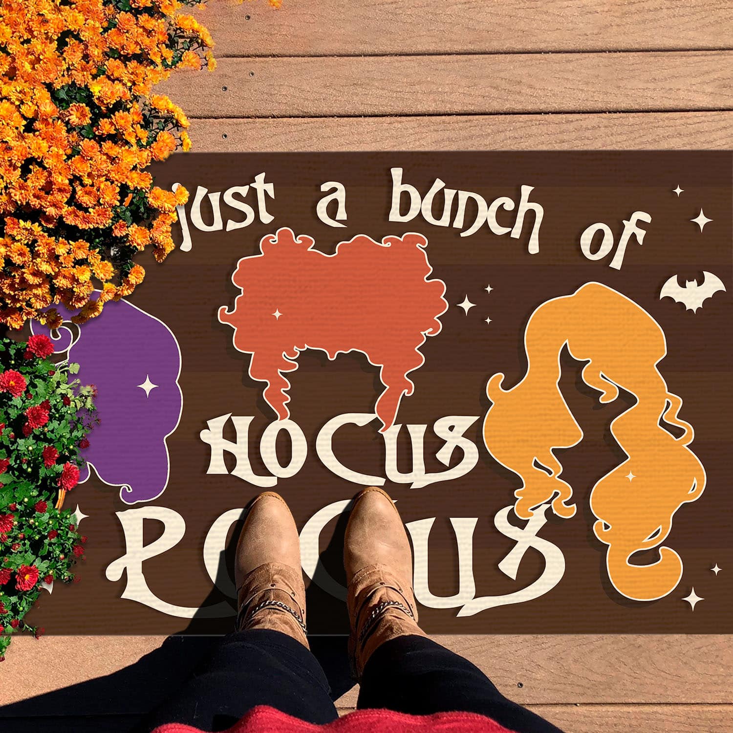 8O. Bunch Of Hocus (5) Doormat mockup 7