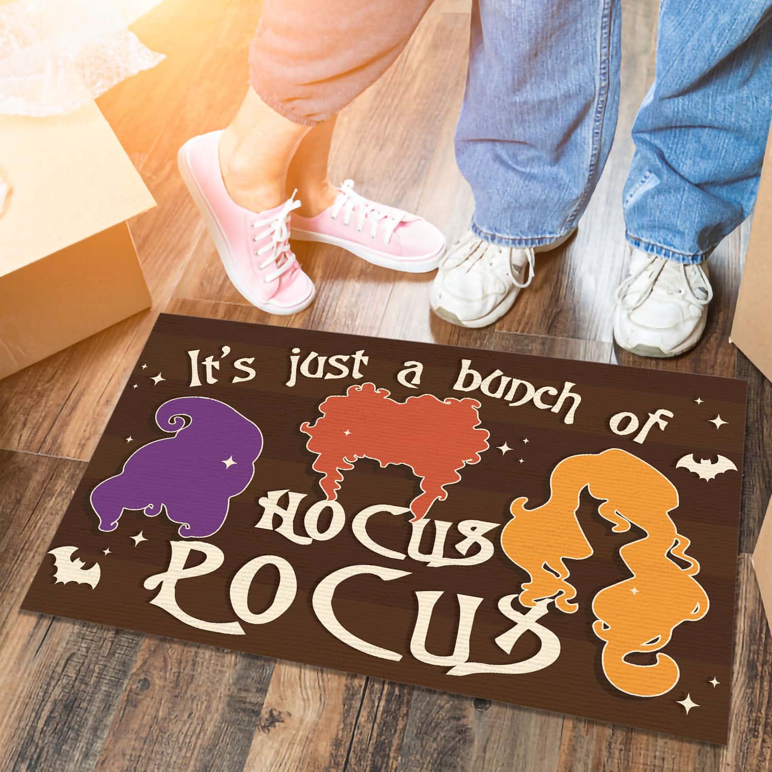 8O. Bunch Of Hocus (5) Doormat mockup 6