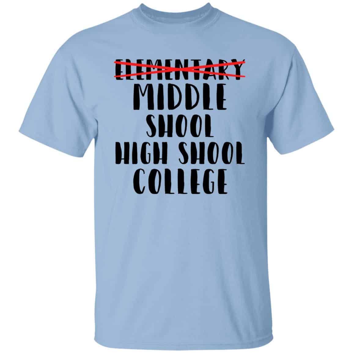 Elementary School Graduation Tshirt, Light Blue, Unisex T-Shirt