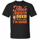 BBQ And Beer tee, Black, Unisex T-Shirt