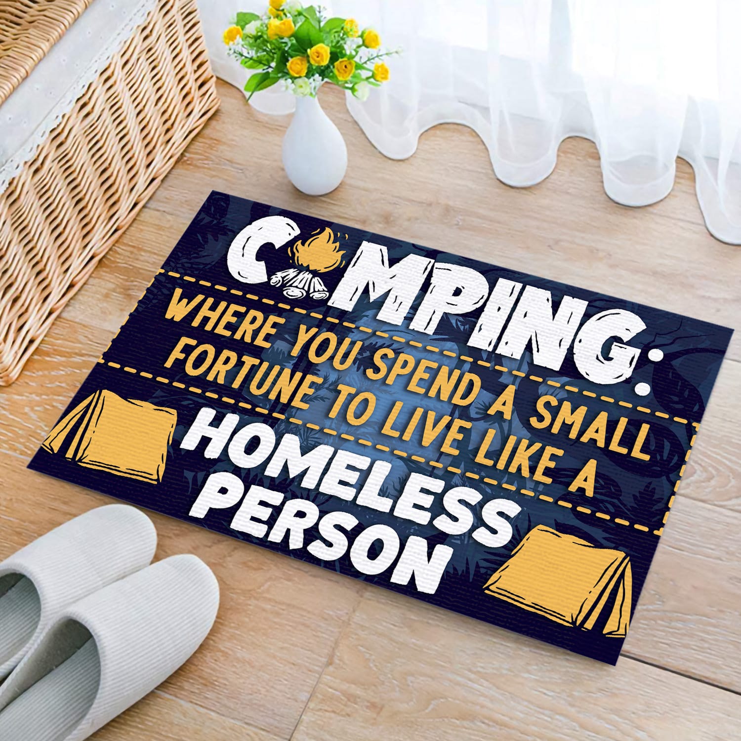 3MH. Camping Fortune Doormat mockup 2