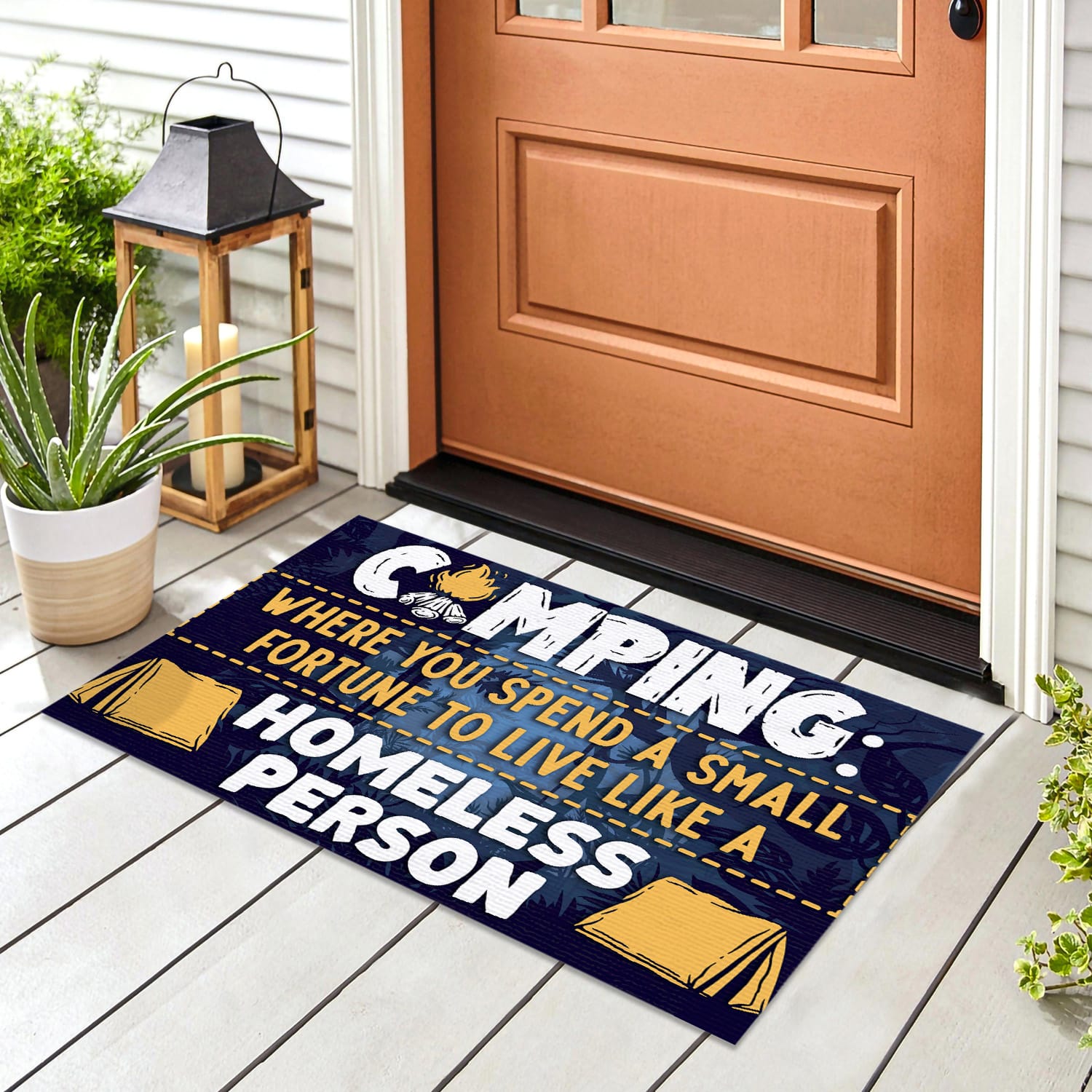 3MH. Camping Fortune Doormat mockup 8