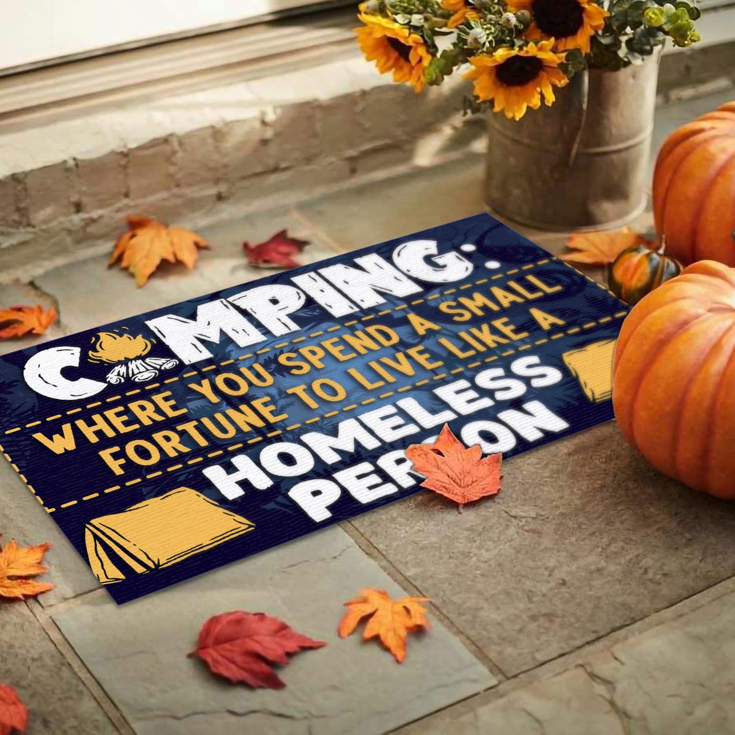 3MH. Camping Fortune Doormat mockup 9
