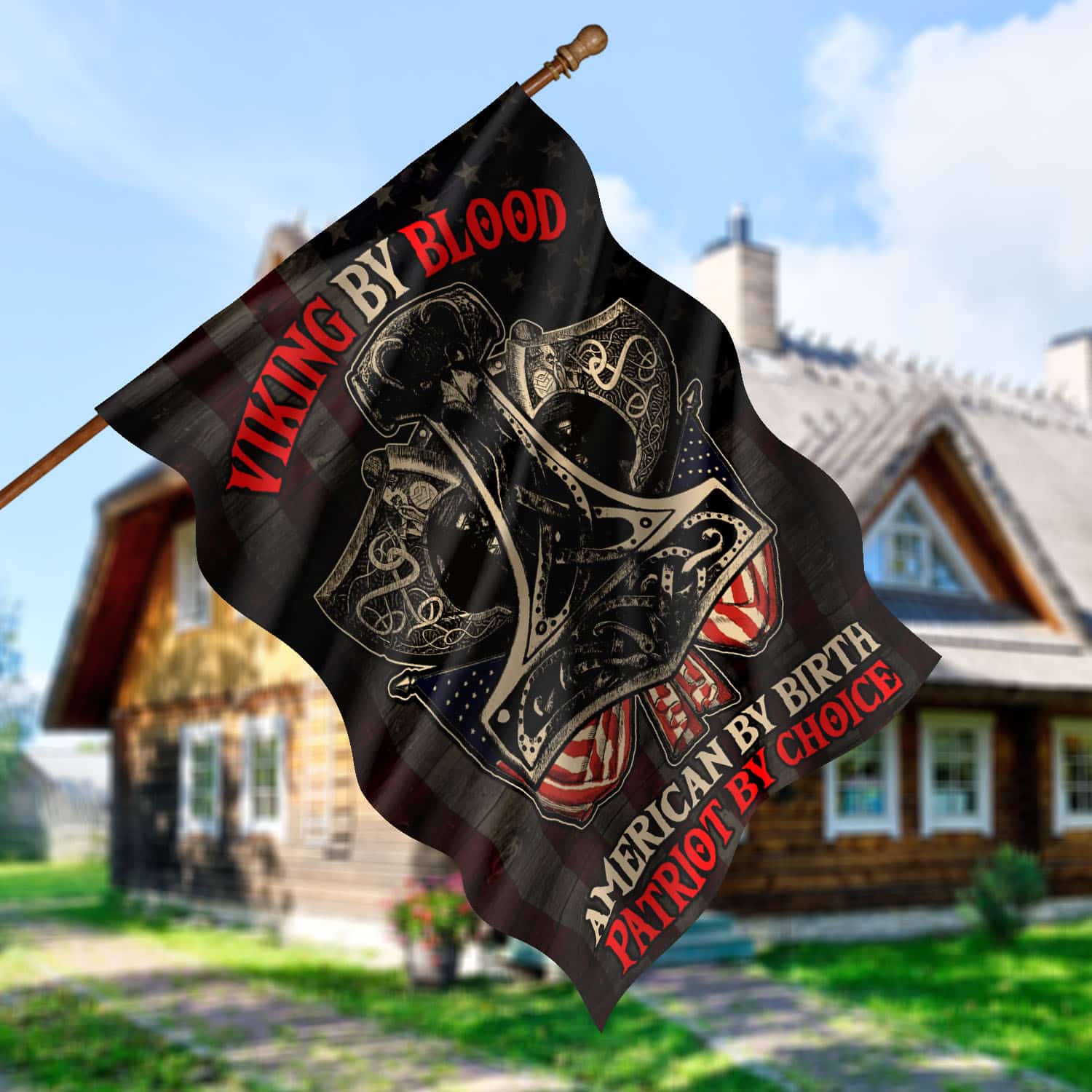 30x40 House Flag Mockup 5